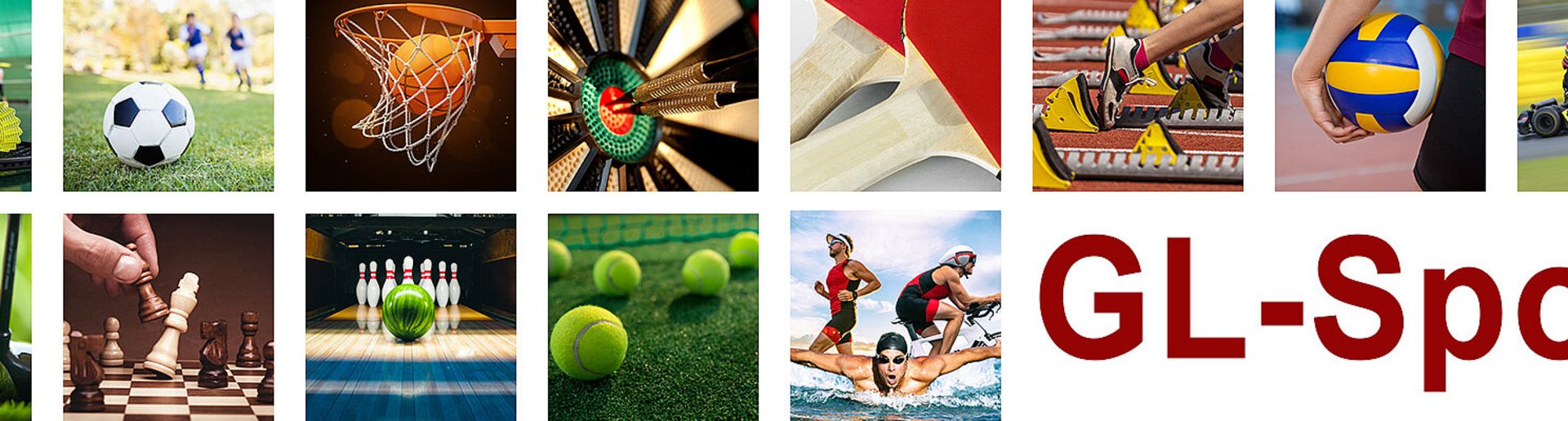 Abbildung diverser Sportarten des Gehörlosensportverbandes